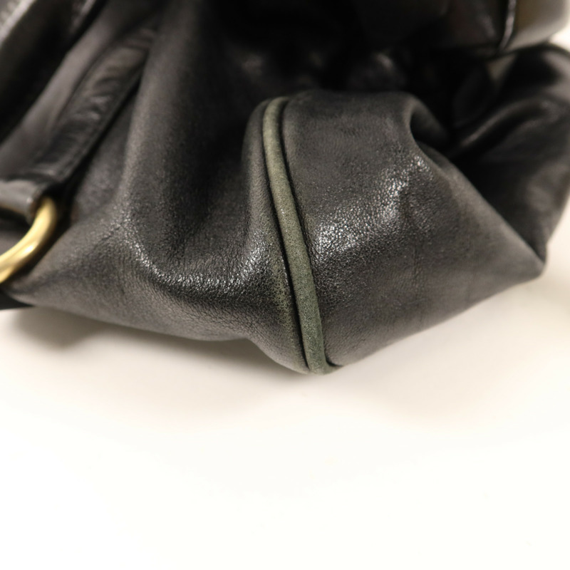 Miu Miu 牛皮皮革2 Way Shoulder Bag金扣手挽肩背兩用袋-10