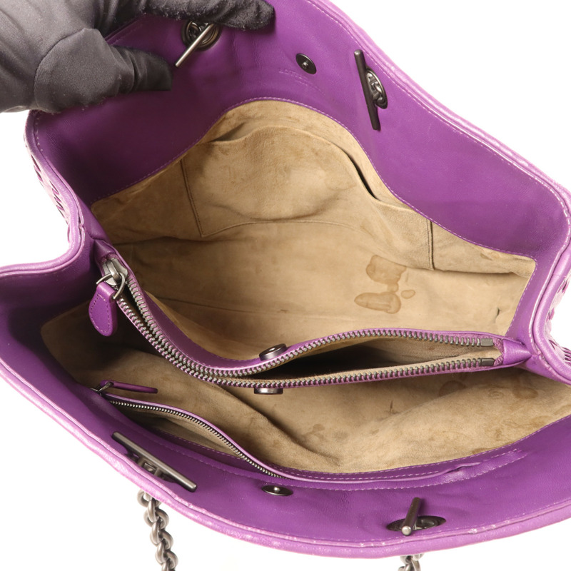 BOTTEGA VENETA 羊皮皮革Shoulder Bag鏈帶肩背袋-5