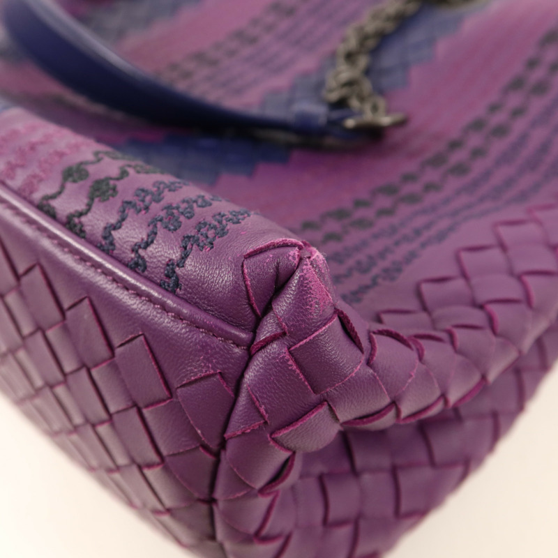 BOTTEGA VENETA 羊皮皮革Shoulder Bag鏈帶肩背袋-11