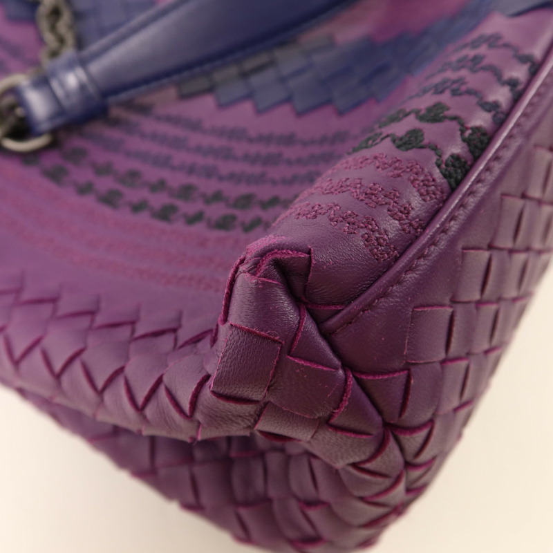 BOTTEGA VENETA 羊皮皮革Shoulder Bag鏈帶肩背袋-12