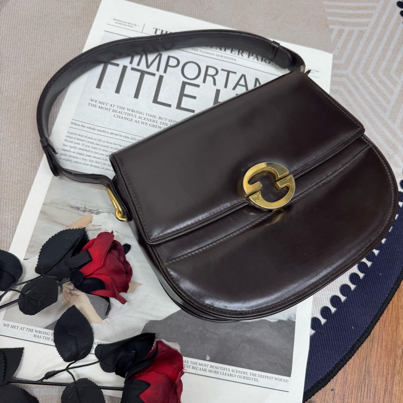 Gucci雙G單肩包 vintage 二手 中古-1