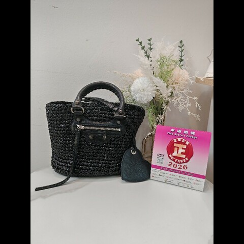 Balenciaga Lecagole 黑色藤籃