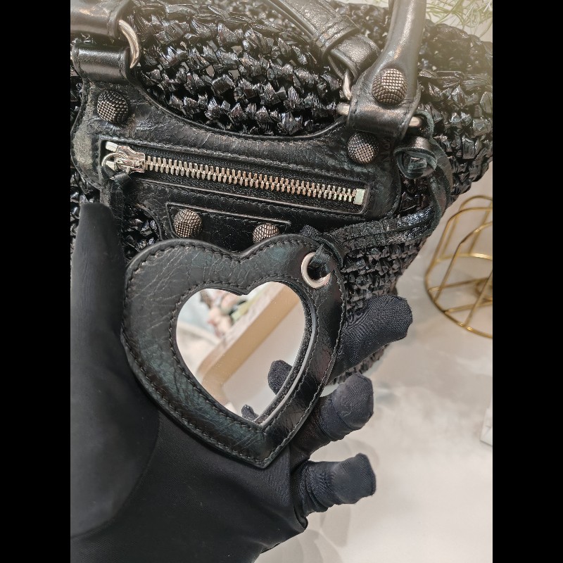 Balenciaga Lecagole 黑色藤籃-3