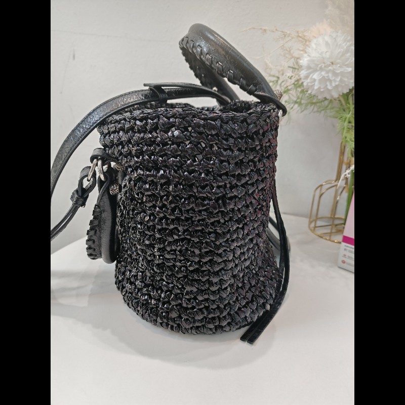 Balenciaga Lecagole 黑色藤籃-5
