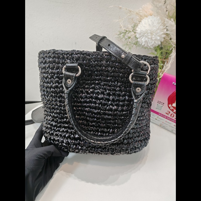 Balenciaga Lecagole 黑色藤籃-7