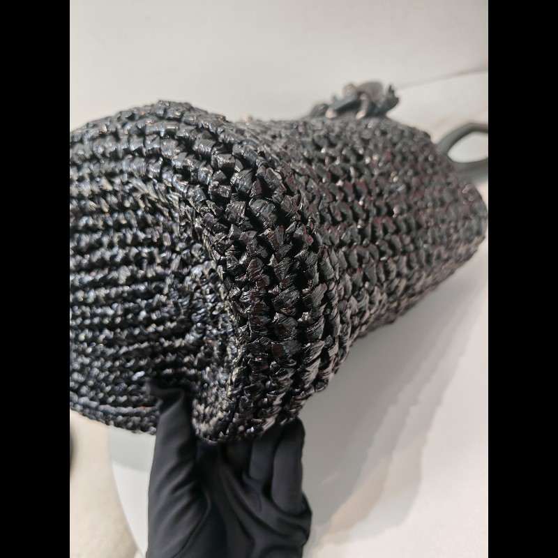 Balenciaga Lecagole 黑色藤籃-10