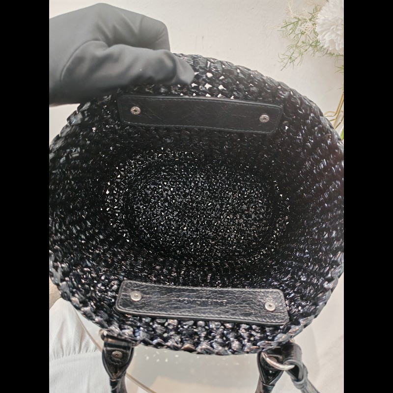 Balenciaga Lecagole 黑色藤籃-12