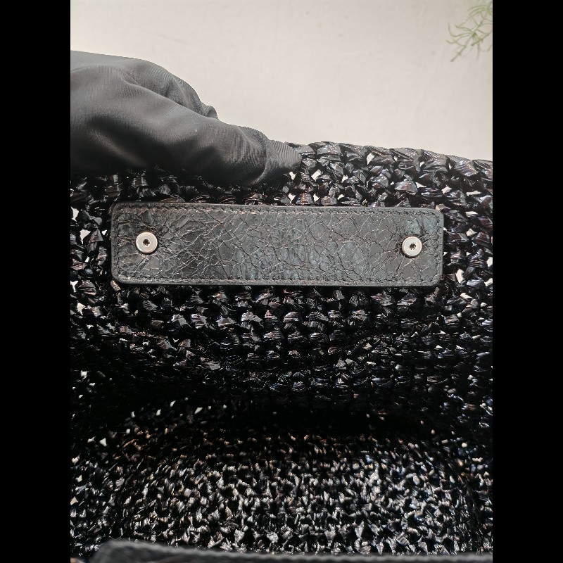 Balenciaga Lecagole 黑色藤籃-13