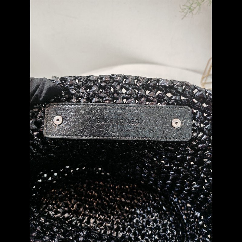 Balenciaga Lecagole 黑色藤籃-14