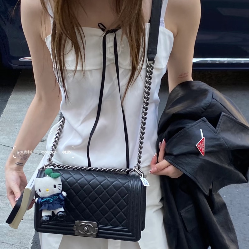 🈶購證 #配件齊全 #超甜割愛 香奈兒leboy25中號 專櫃25萬多🔥-3