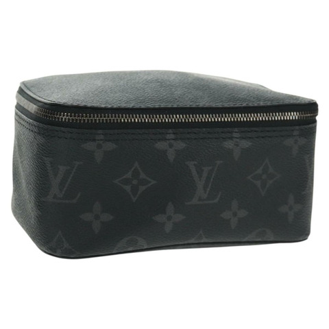 路易威登 Monogram Eclipse Cube de Langemont PM 手拿包 M44697 LV Auth 169653M