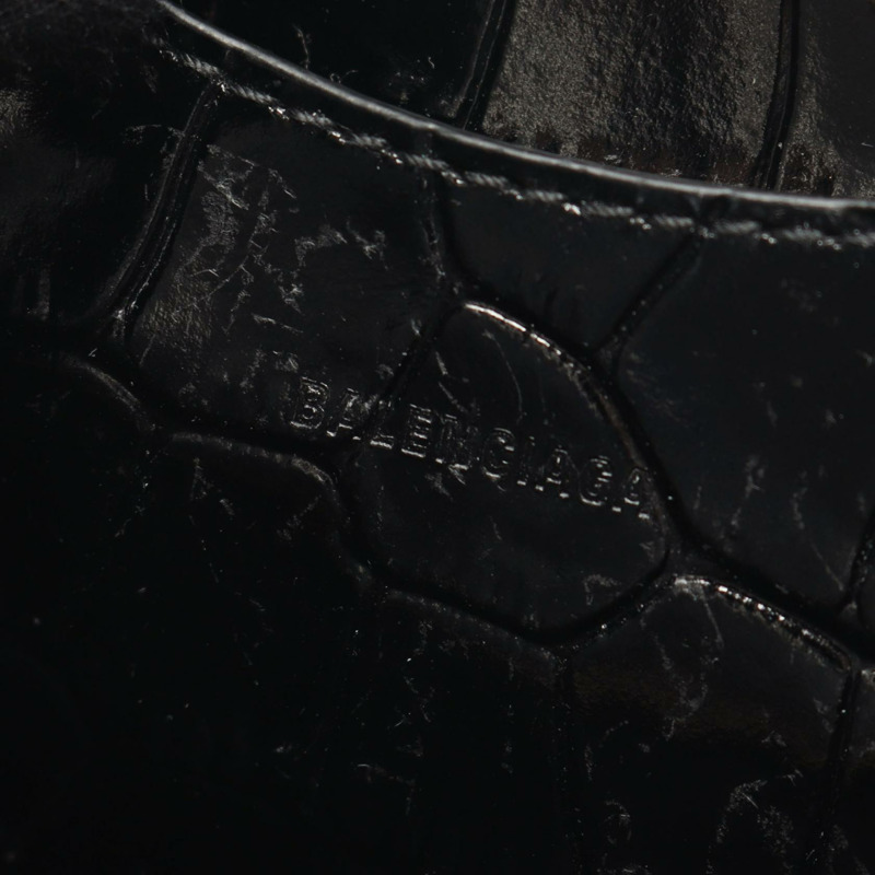 巴黎世家 NEO CLASS CITY MINI 單肩斜背包,黑色皮革,二手-3