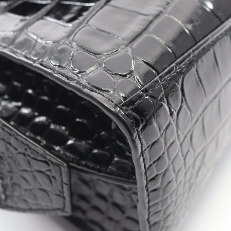 巴黎世家 NEO CLASS CITY MINI 單肩斜背包,黑色皮革,二手-5