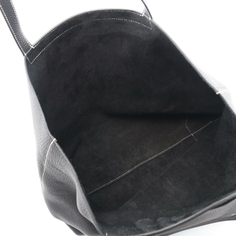 愛馬仕 Cabasserie 46 肩背手提包,Clemence 皮革,黑色,二手,女士款-2