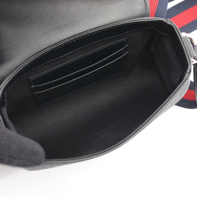 GUCCI GG 超迷你肩背包 Sherry Line 791741 帆布黑色 二手 男士-2