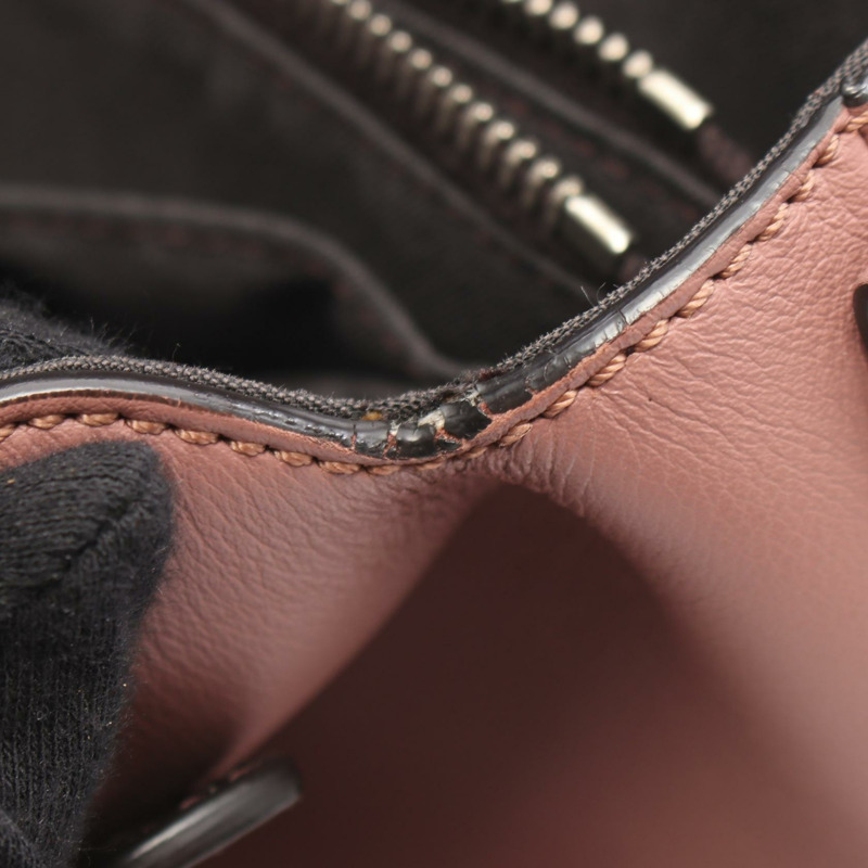 FENDI BY THE WAY 中型單肩斜背包 8BL124 皮革 深粉色 二手-8