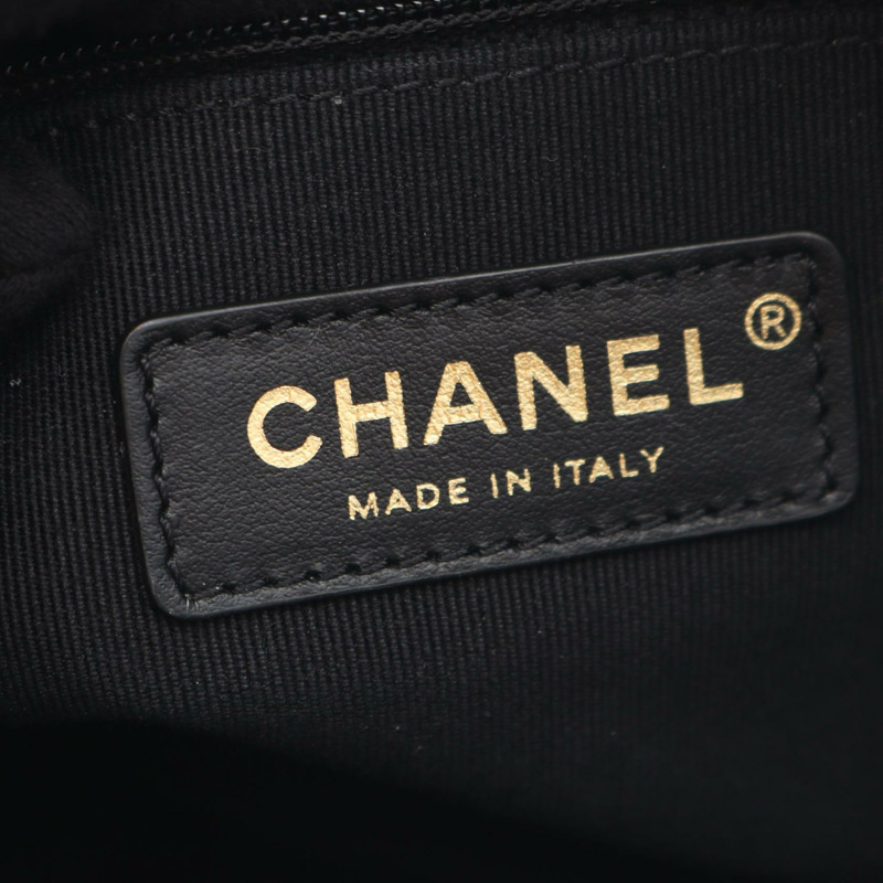 香奈兒 (CHANEL) 絎縫鏈條肩背包 AS3206 羊皮黑色二手女士-3