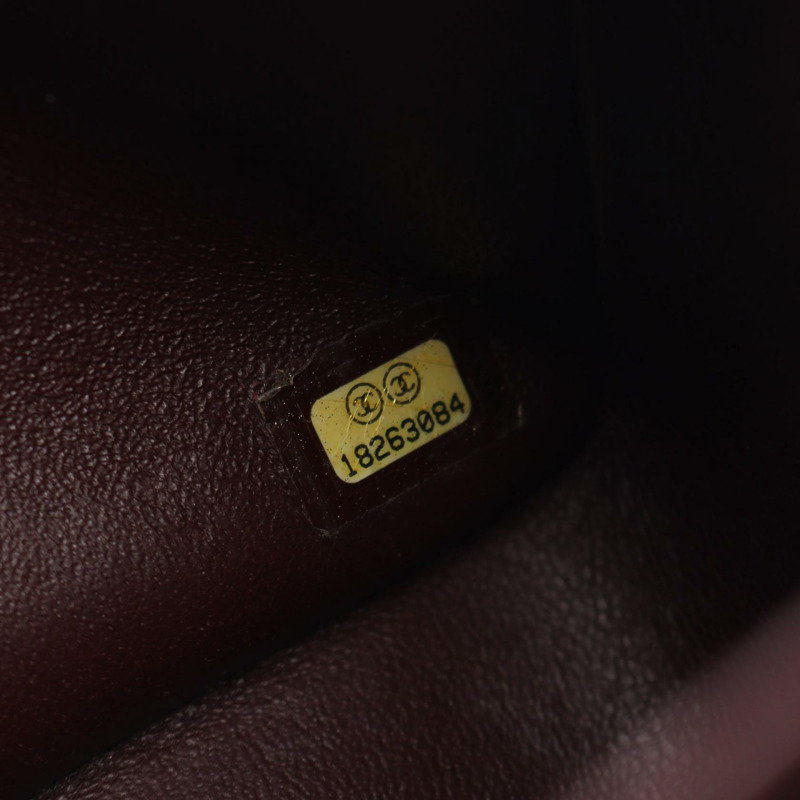 香奈兒 Deca Matelasse 30 經典大單肩包，羊皮材質，黑色，二手 CC-4