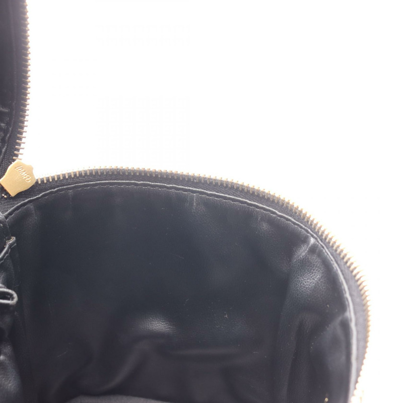 香奈兒 COCO 標誌化妝包 A01998 小牛皮 黑色 二手 金色五金 女士-5