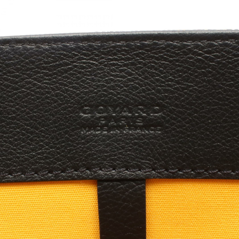 GOYARD sac voltaire 手提包 VOLTA3MMLTY01CL01P 帆布皮革 黑色 二手-3