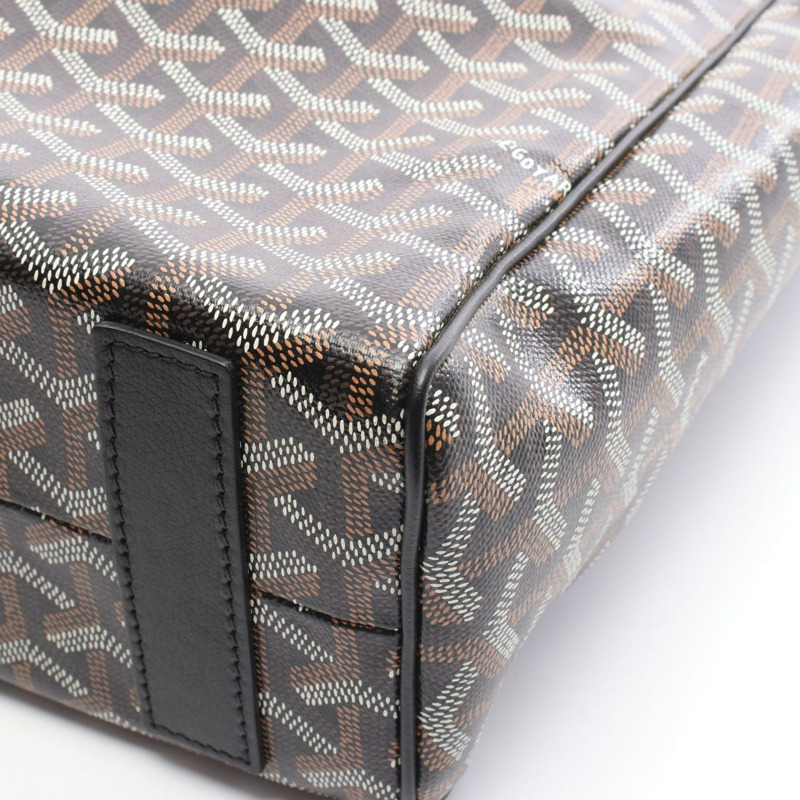 GOYARD sac voltaire 手提包 VOLTA3MMLTY01CL01P 帆布皮革 黑色 二手-4