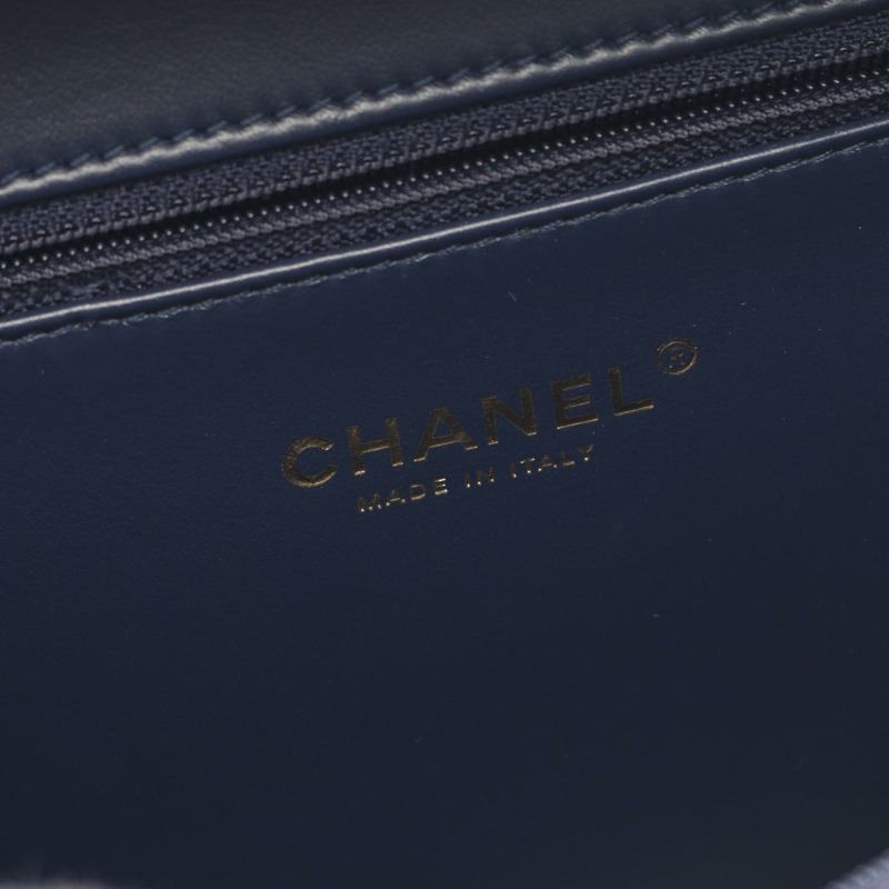 香奈兒 CC 鏤空絎縫 Vanity 肩斜背包 A93344 皮革 GHW-3