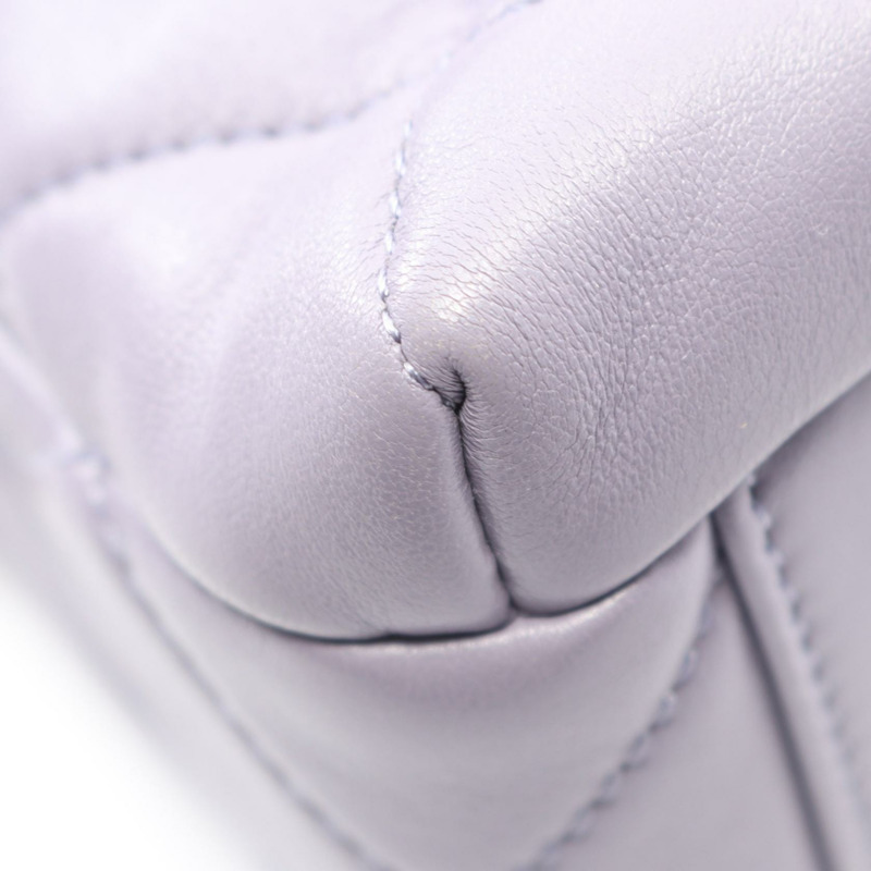 香奈兒 (CHANEL) 絎縫迷你翻蓋鏈條斜背包 AS4986 淡紫色羊皮-5