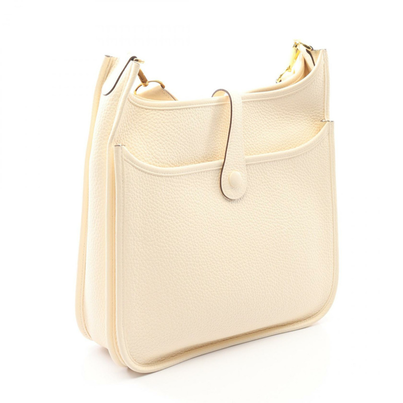 愛馬仕 Evelyne 3 PM 單肩斜背包 Z Taurillon Clemence Nata 二手金色五金-1