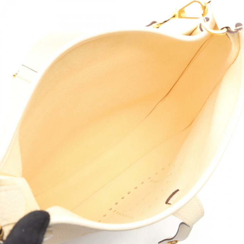 愛馬仕 Evelyne 3 PM 單肩斜背包 Z Taurillon Clemence Nata 二手金色五金-2