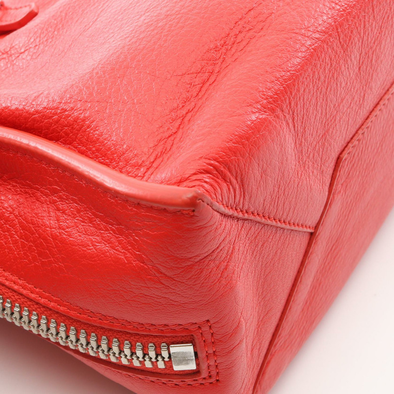 巴黎世家 (BALENCIAGA) PAPIER A6 拉鍊斜背包 370926 紅色皮革 二手 女士-7