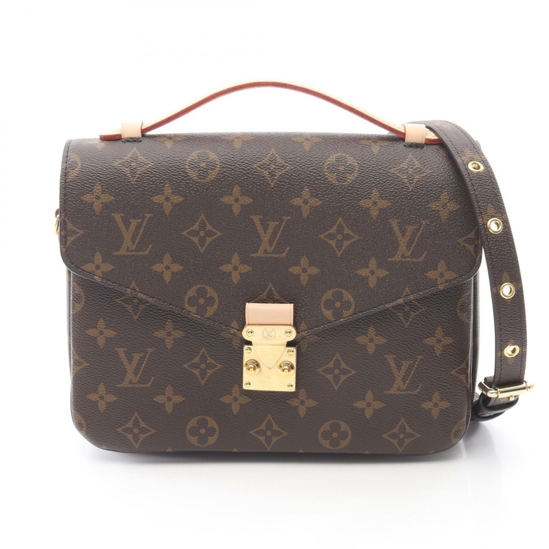路易威登 Pochette Metis MM 斜背包 M44875 Monogram 棕色皮革-0