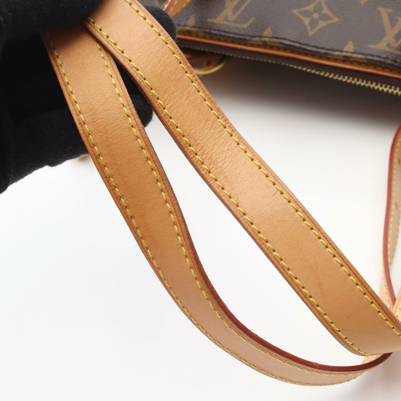 路易威登 Popincourt Haut 肩背手提包 M40007 Monogram 帆布 棕色 二手-8