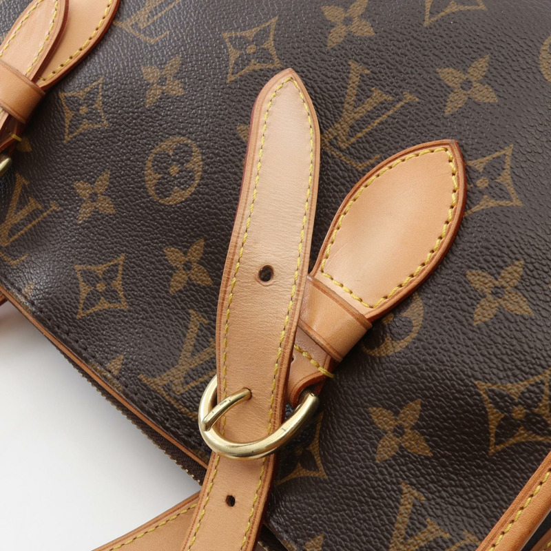 路易威登 Popincourt Haut 肩背手提包 M40007 Monogram 帆布 棕色 二手-9