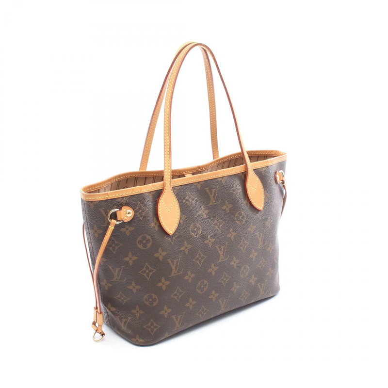 路易威登 Neverfull PM 手提單肩包 M40155 Monogram 皮革 棕色 二手-1