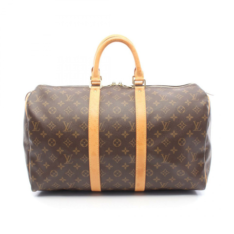 路易威登 Keepall 45 旅行手提包 M41428 Monogram 皮革 棕色 二手 LV