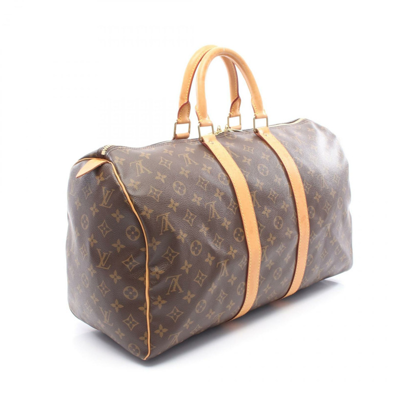 路易威登 Keepall 45 旅行手提包 M41428 Monogram 皮革 棕色 二手 LV-1