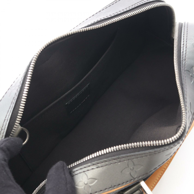 路易威登 Shelton 手提包 M55172 Monogram Matt 皮革 Noir 二手女士 LV-2