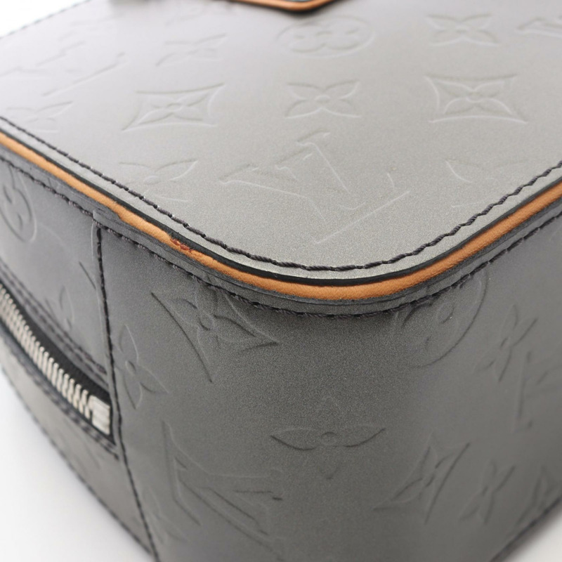 路易威登 Shelton 手提包 M55172 Monogram Matt 皮革 Noir 二手女士 LV-8