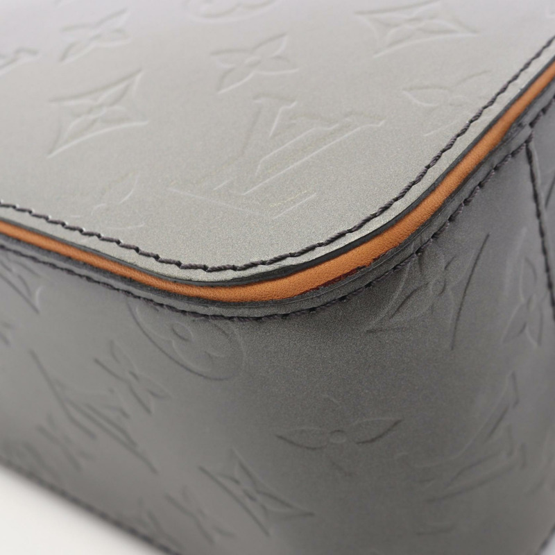 路易威登 Shelton 手提包 M55172 Monogram Matt 皮革 Noir 二手女士 LV-9