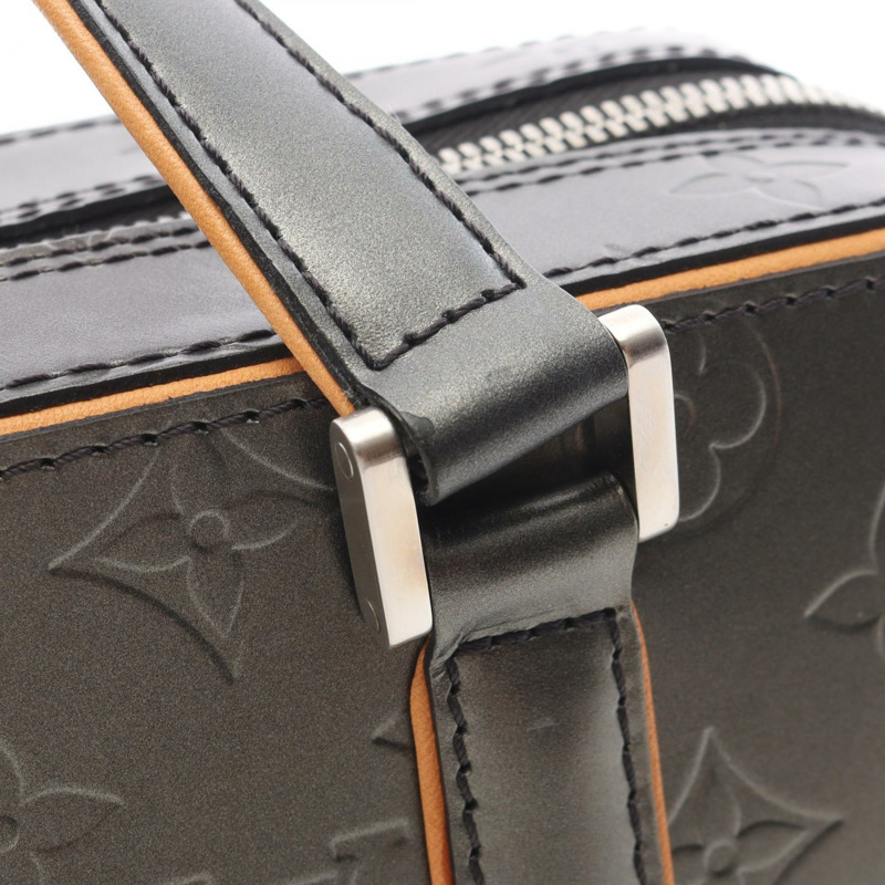 路易威登 Shelton 手提包 M55172 Monogram Matt 皮革 Noir 二手女士 LV-10