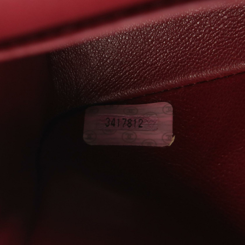 香奈兒 (CHANEL) Matelasse 雙蓋鏈條肩背包 A01113 羊皮黑色金色五金二手-4