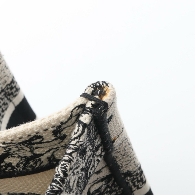 Dior 小號 BOOK TOTE 手提包 M1265ZRHZ 帆布 白色 黑色 二手 女士 logo-6