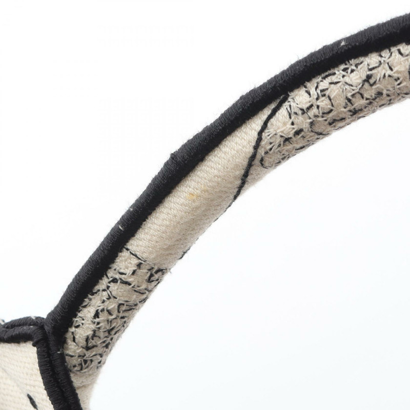 Dior 小號 BOOK TOTE 手提包 M1265ZRHZ 帆布 白色 黑色 二手 女士 logo-7