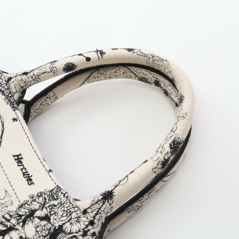 Dior 小號 BOOK TOTE 手提包 M1265ZRHZ 帆布 白色 黑色 二手 女士 logo-9