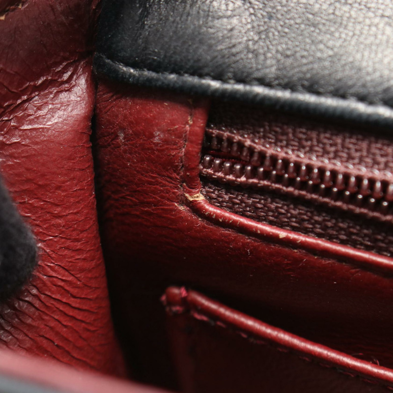 香奈兒迷你絎縫鏈條斜挎包 A01115 羊皮黑色金色五金-6