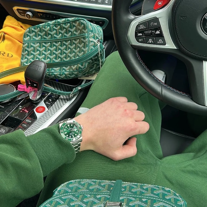 🈶購證 #99新閒置 #牛油果綠 Goyard郵差包 #男女同款 #超甜僅一顆-5