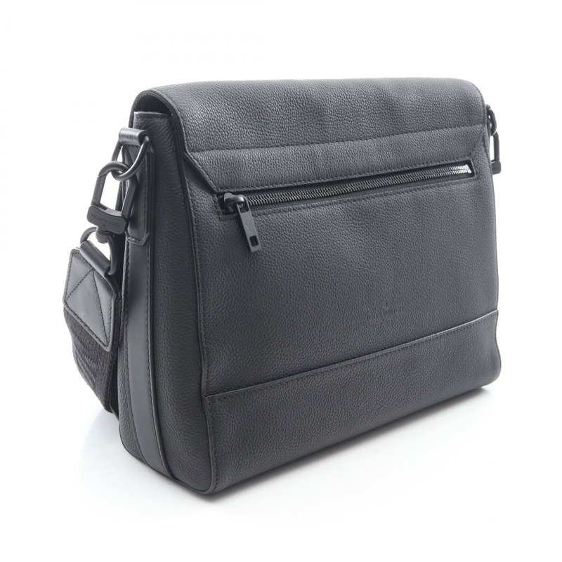 路易威登 Takeoff 斜背單肩包 M57080 黑色皮革 二手-1