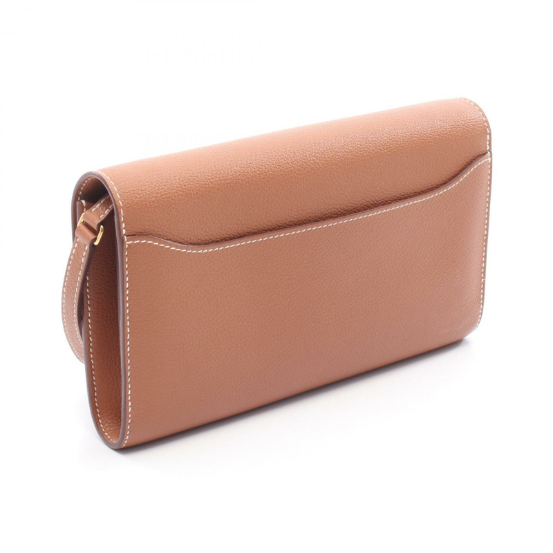 愛馬仕 Constance Long to Go 肩挎包 K Evercolor 金色 二手 GHW-1