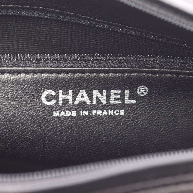 香奈兒 (CHANEL) Matelasse 鏈條肩背包 A29857 羊皮黑色二手女士 SHW-3