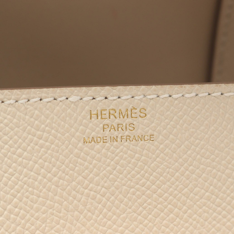 HERMES Della Cavalleria 迷你肩斜背包 Epsom 皮革 Craie 二手 B-3